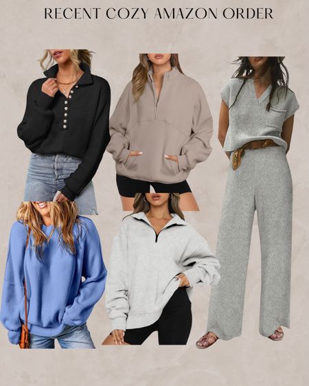 Recent cozy amazon order
Amazon fashion finds 
Free people look a like 

#LTKfindsunder50