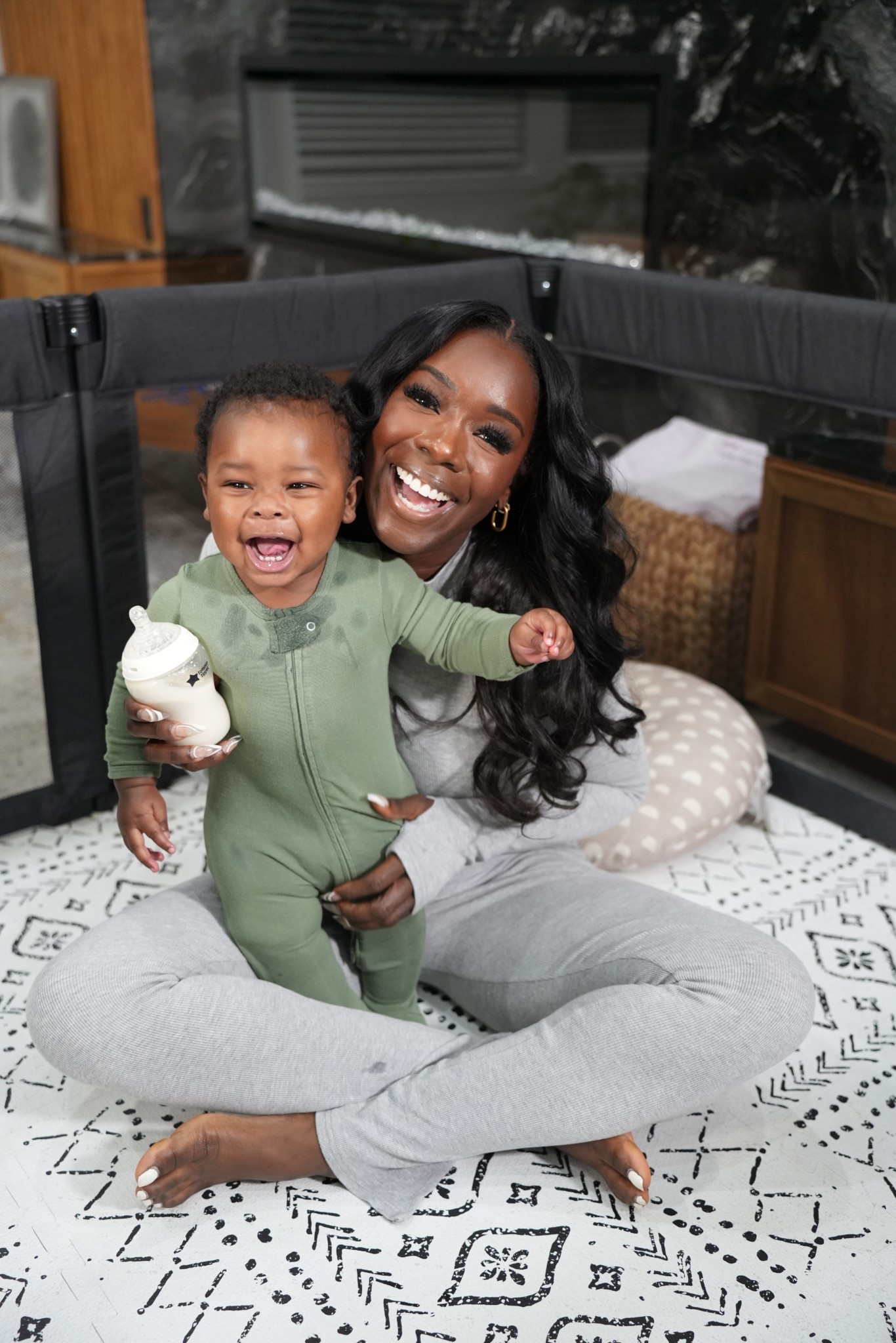 This cozy lounge set from Amazon is perfect for keeping up with little ones. Also love this spacious playpen and soft floor mat for playtime 

#LTKHome #LTKKids #LTKFindsUnder50