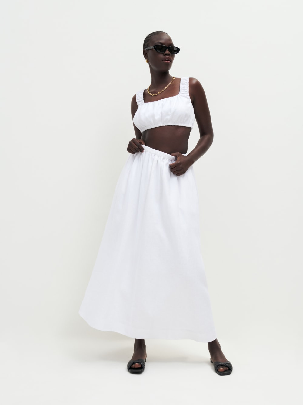 Carine Linen Skirt | Reformation (Global)