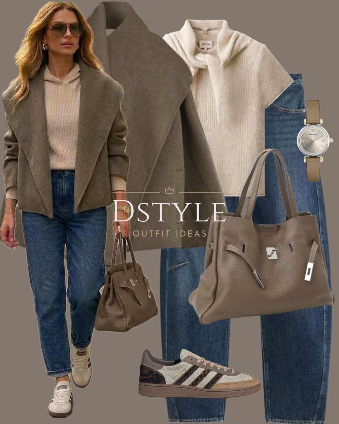 Luxe neutral casual outfit 
tags: NeutralOutfits CozyChic WrapCoat LeopardPrint AdidasSpezial TravelOutfit StreetStyleInspo 

 #LTKootd