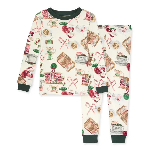 Cute As A Button Organic Cotton Pajamas - 8 Years | Burts Bees Baby