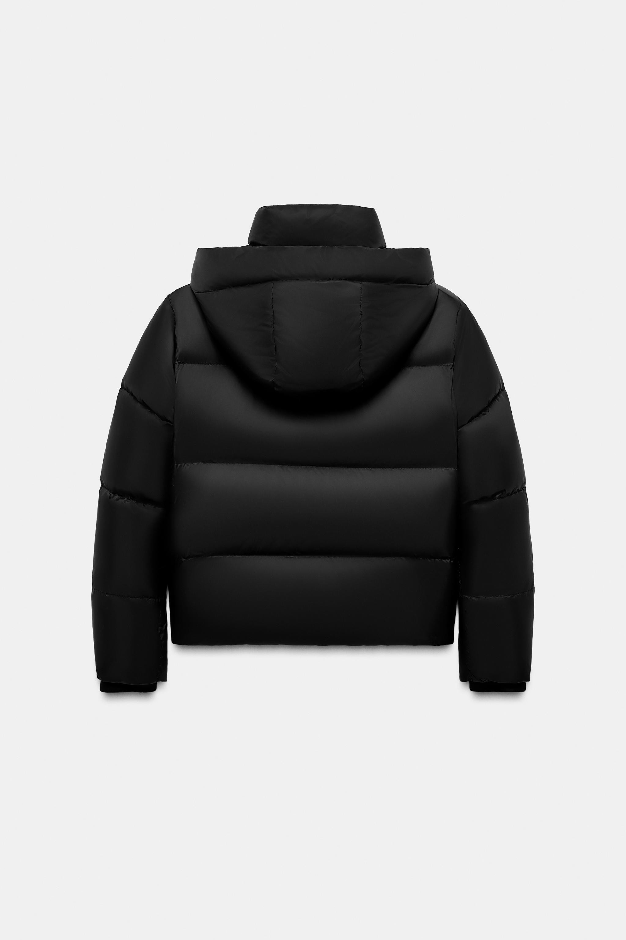 WATER REPELLENT WINDPROOF DOWN PUFFER COAT WITH HOODIE | Zara Canada