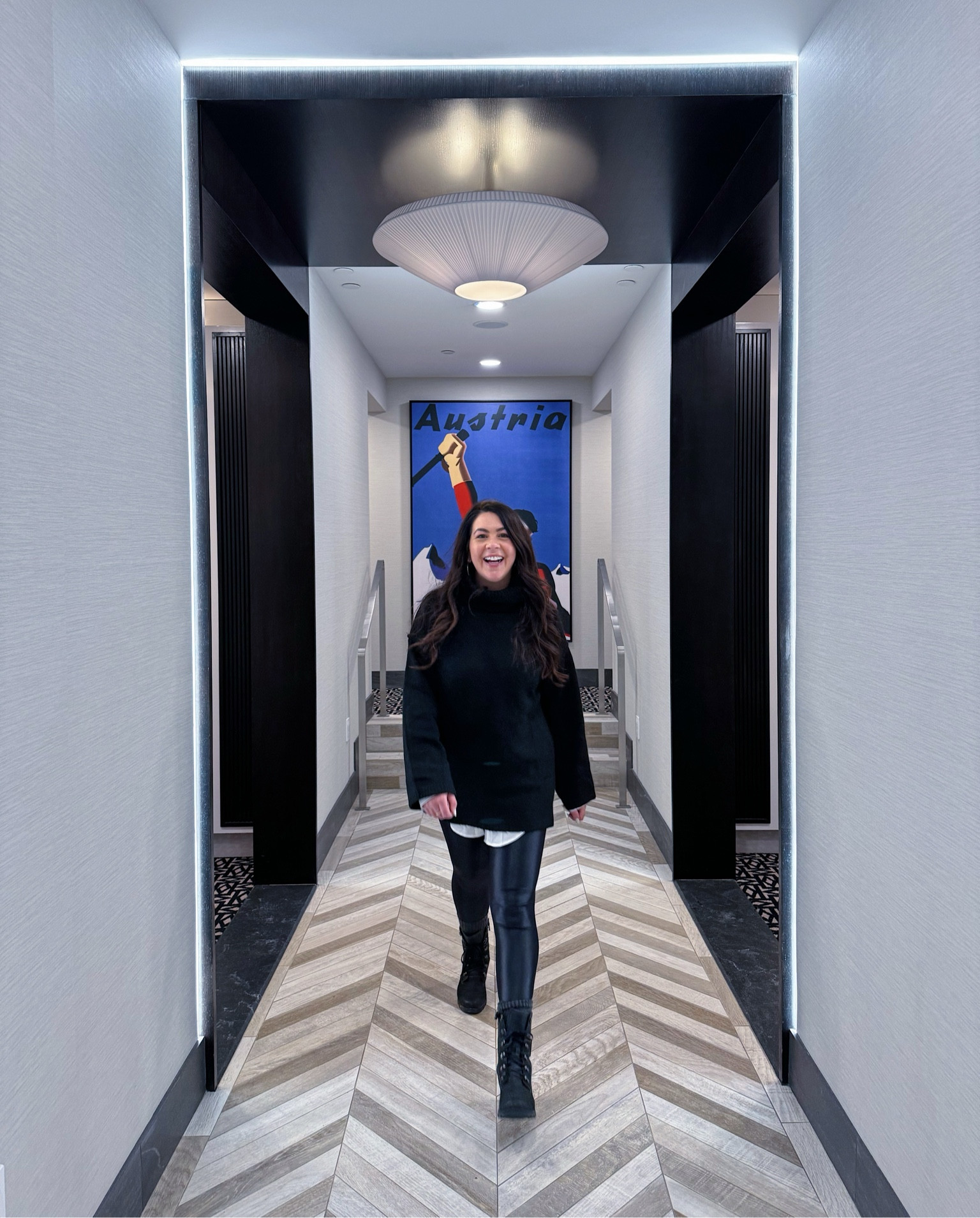 Winter outfit! Sweater is a small and layer it with a white button up underneath that peeks out! 

#winteroutfit #sweater #boots #winter #apresski #skitrip #skioutfit 

#LTKtravel #LTKworkwear #LTKSeasonal