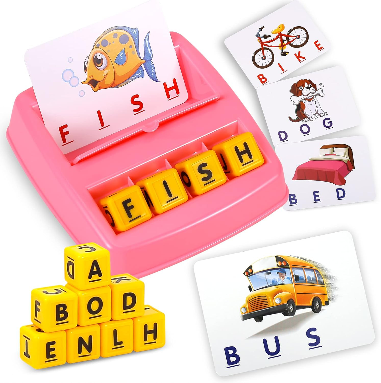 Matching Letter Game, Alphabet Spelling & Reading Words, Objects & Color Recognition, Early Learn... | Amazon (US)