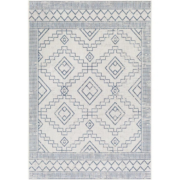 Gunter Denim Indoor/Outdoor Area Rug | Wayfair North America
