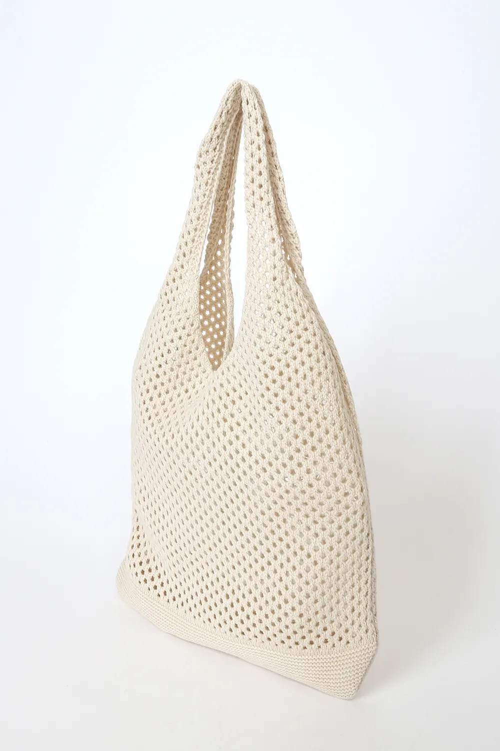 Vacay Bound Cream Crochet Tote Bag | Lulus
