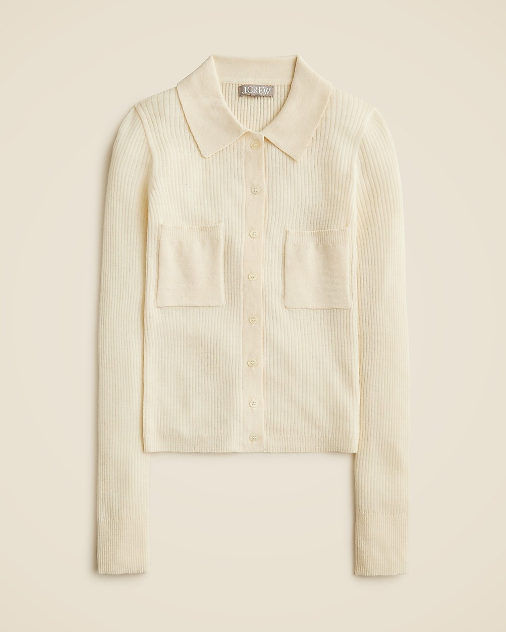 Collared button-up sweater in merino wool blend | J. Crew US