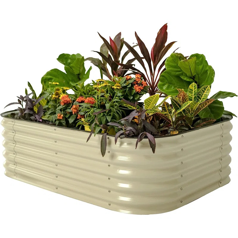 17" Tall 6 In 1 Modular Metal Outdoor Raised Garden Bed | Wayfair North America