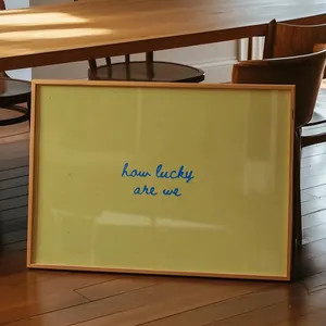 How Lucky Are We Print, Modern Typography Art (Digital Download, Horizontal) | Etsy (Global)