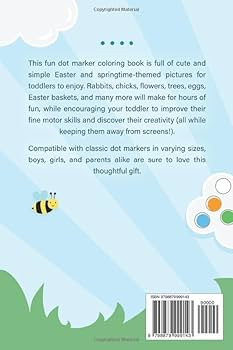 Easter Basket Stuffers Dot Marker Coloring Book: Easy Toddler Gift Activity Book for Kids Ages 2-... | Amazon (US)