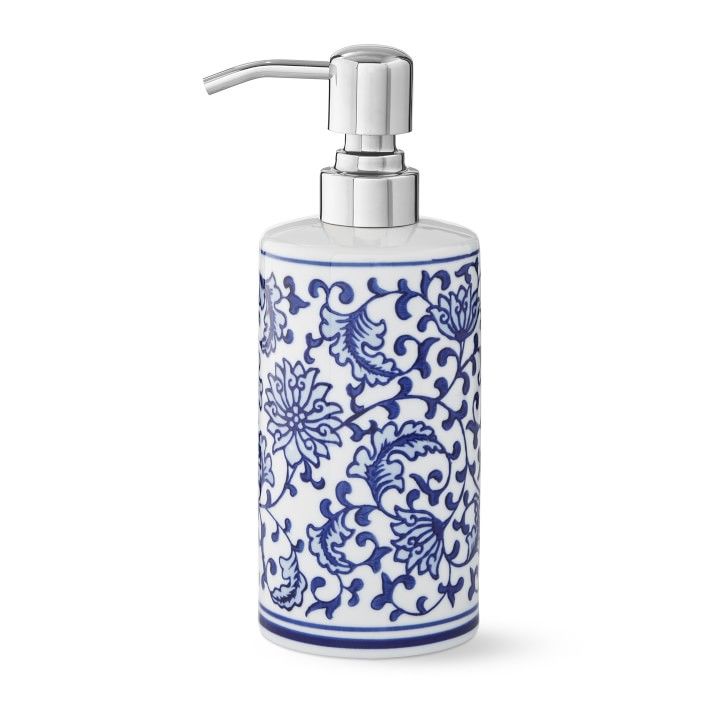 Blue and White Ceramic Soap Dispenser | Williams-Sonoma