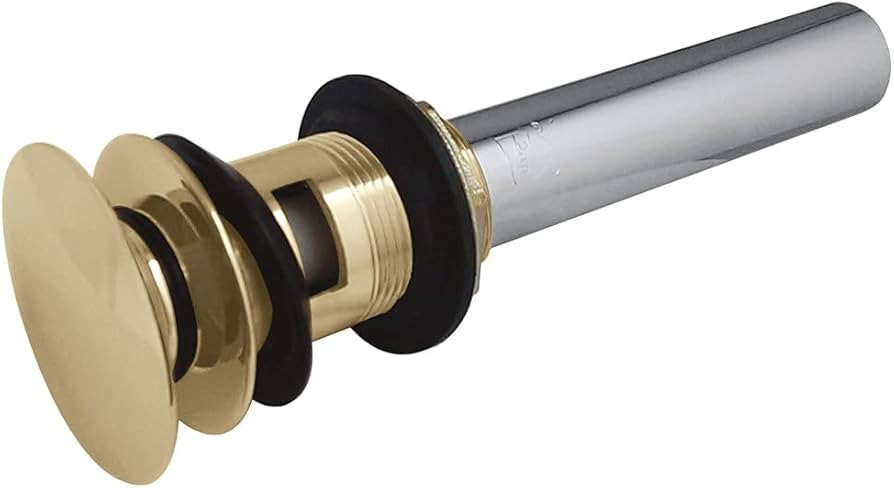 Kingston Brass EV6002 Fauceture Vessel Sink Drain with Tail Tube Set-In, Polished Brass | Amazon (US)