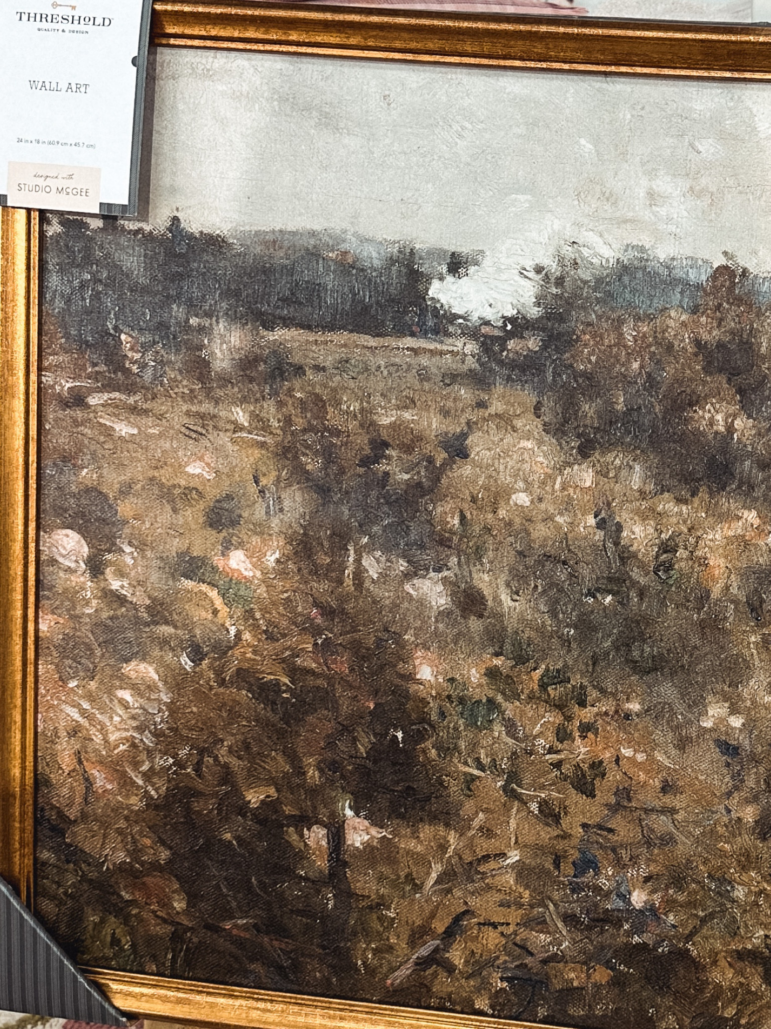 This Landscape artwork from the Threshold by Studio McGee line at Target is the perfect dark, earth tone landscape print. I would paint the frame black or dark brown but if gold is your thing you gotta snag this. 

#LTKFind #LTKhome #LTKmens