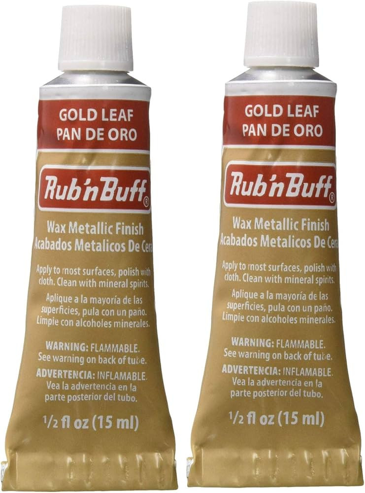 Rub 'n Buff The Original Wax Metallic Finish (Gold Leaf) 2 pcs sku# 1835744MA | Amazon (US)