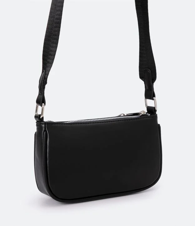 Bolsa 2 em 1 com Alça de Gorgurão e Textura Embossed Preto | Renner (BR)