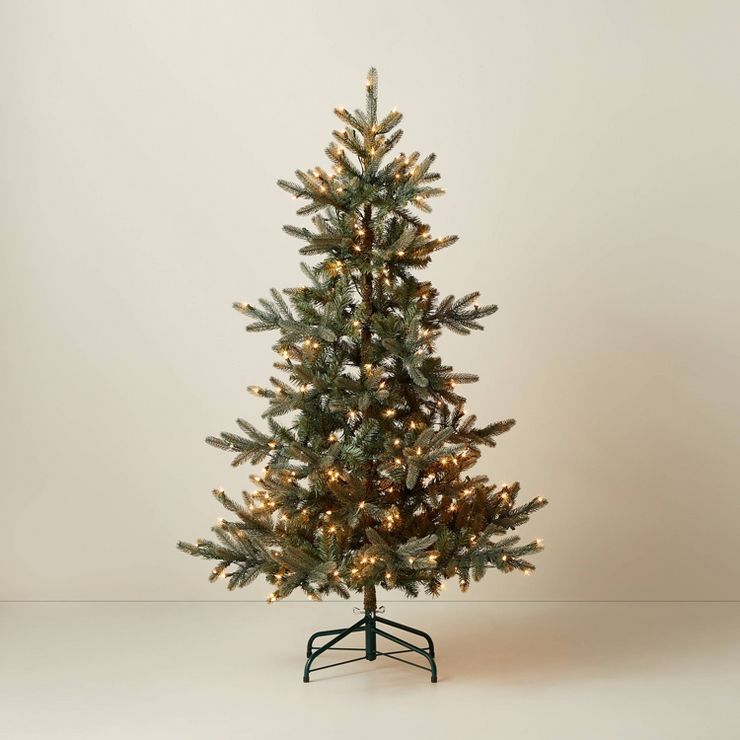 Pre-Lit Artificial Pine Christmas Tree - Hearth & Hand™ with Magnolia | Target