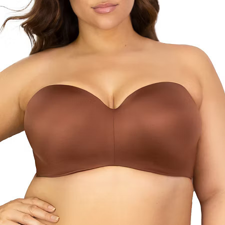 Curvy Couture Smooth Strapless Multi Way Bra- 1290, Dd, Brown | JCPenney