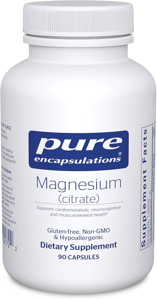 Pure Encapsulations Magnesium (Citrate) - Supplement for Sleep, Heart Health, Cognitive Health, B... | Amazon (US)
