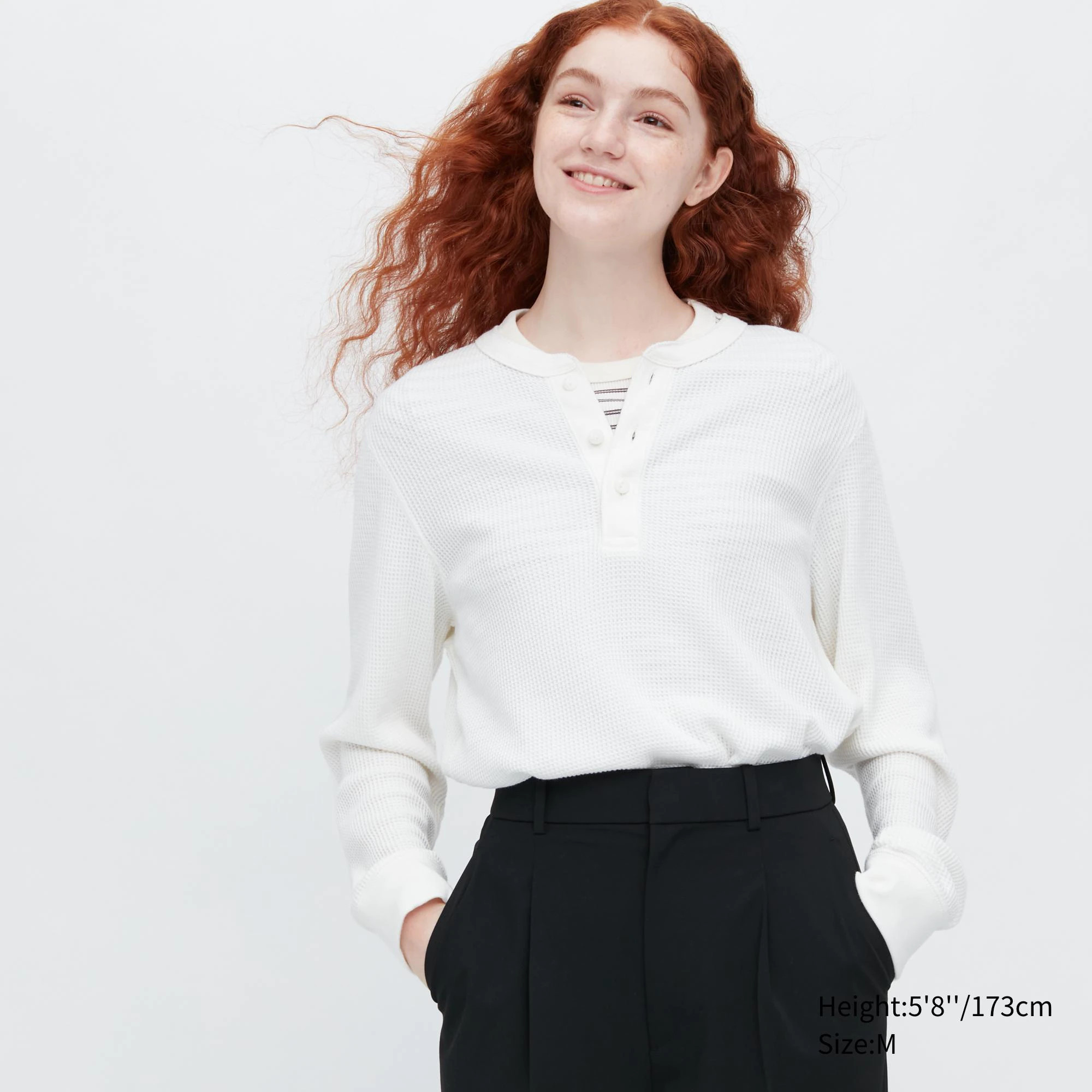 Waffle Long-Sleeve Henley T-Shirt

4.6
(24)
Henley neckline for a military-style look. - An eased cu | UNIQLO (US)
