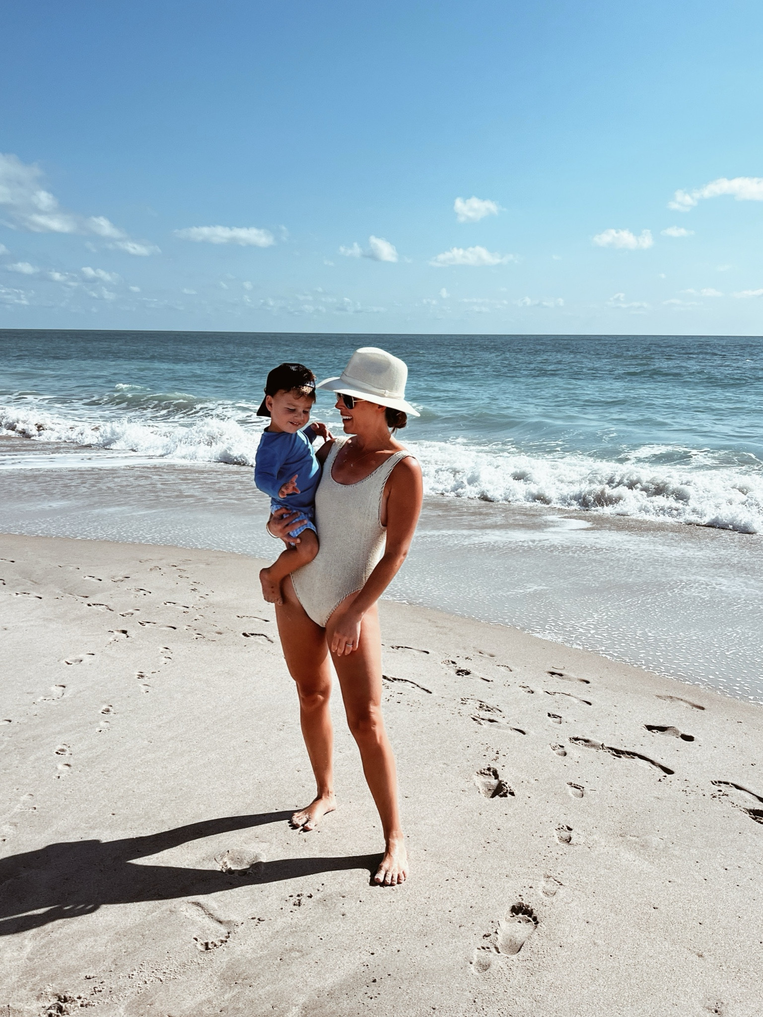 Last time I wore this suit I was 32 weeks pregnant with him in Miami 🥹

#LTKswim #LTKSeasonal #LTKfindsunder50