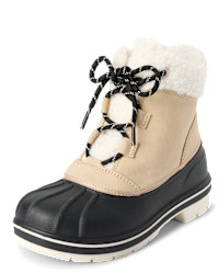 Girls Colorblock All Weather Boots - tan | The Children's Place