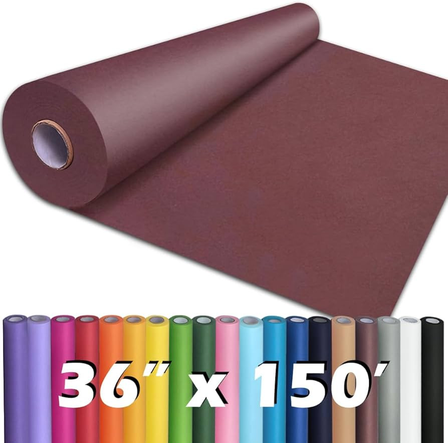 PerkHomy Wine Red Kraft Paper Roll 36" x 1,800" (150') for Gift Wrapping Bouquet Flower Art Paint... | Amazon (US)