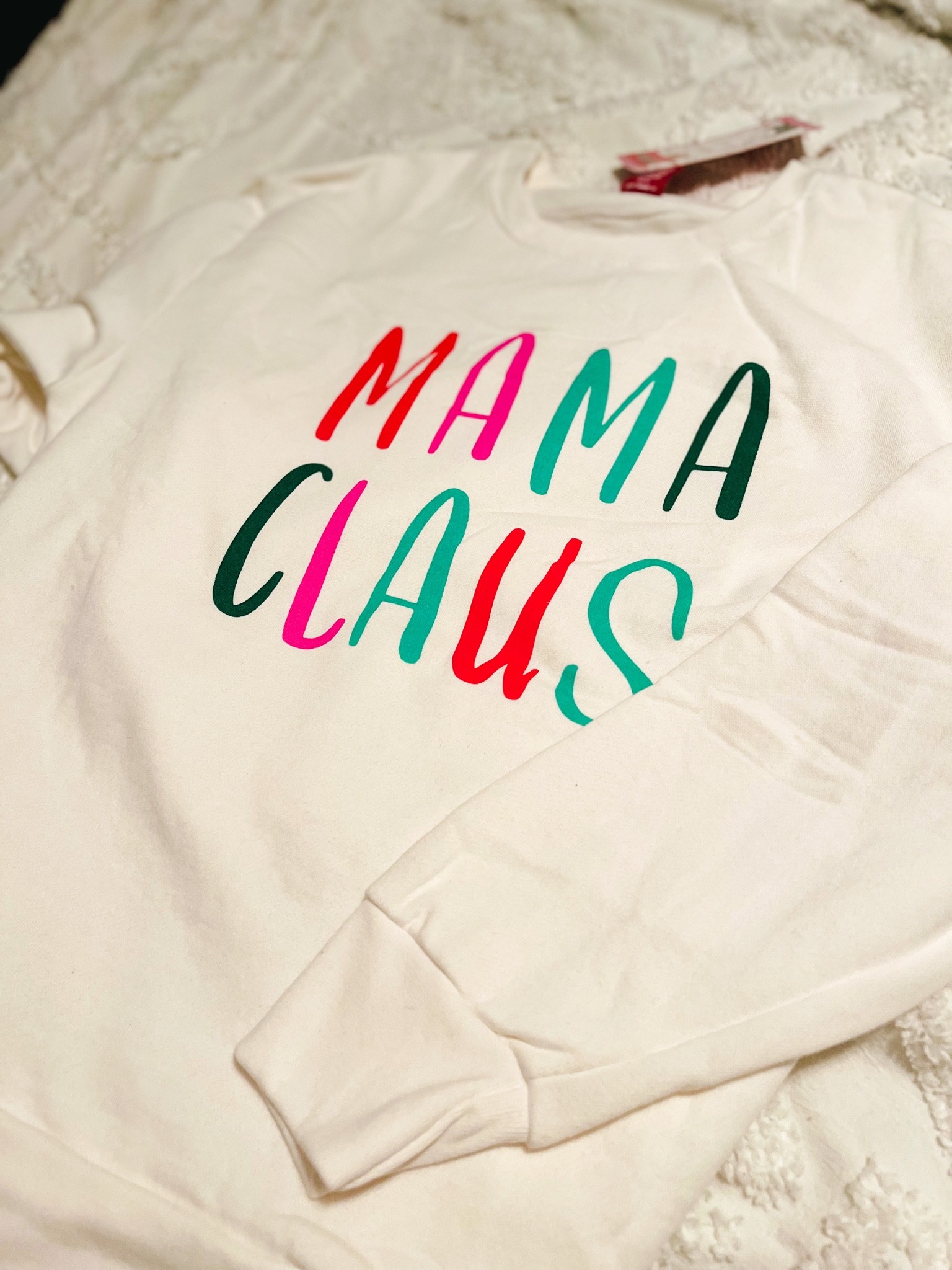 Mama Claus sweatshirt from Sam’s Club! These don’t appear to be online yet but I linked a similar one I thought was cute. I’ll link this one as soon as I find it on the site! 

#LTKHoliday #LTKSeasonal #LTKfit