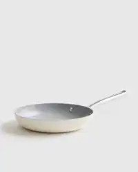 Ceramic Nonstick Frying Pan: 10" in Ivory | Quince