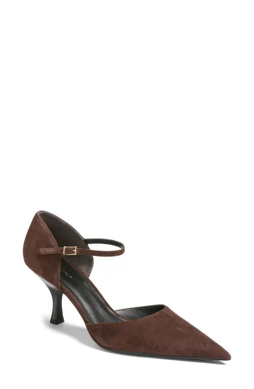 Nordstrom Liv Pointed Toe d'Orsay Pump in Brown Caffe at Nordstrom, Size 6.5 | Nordstrom