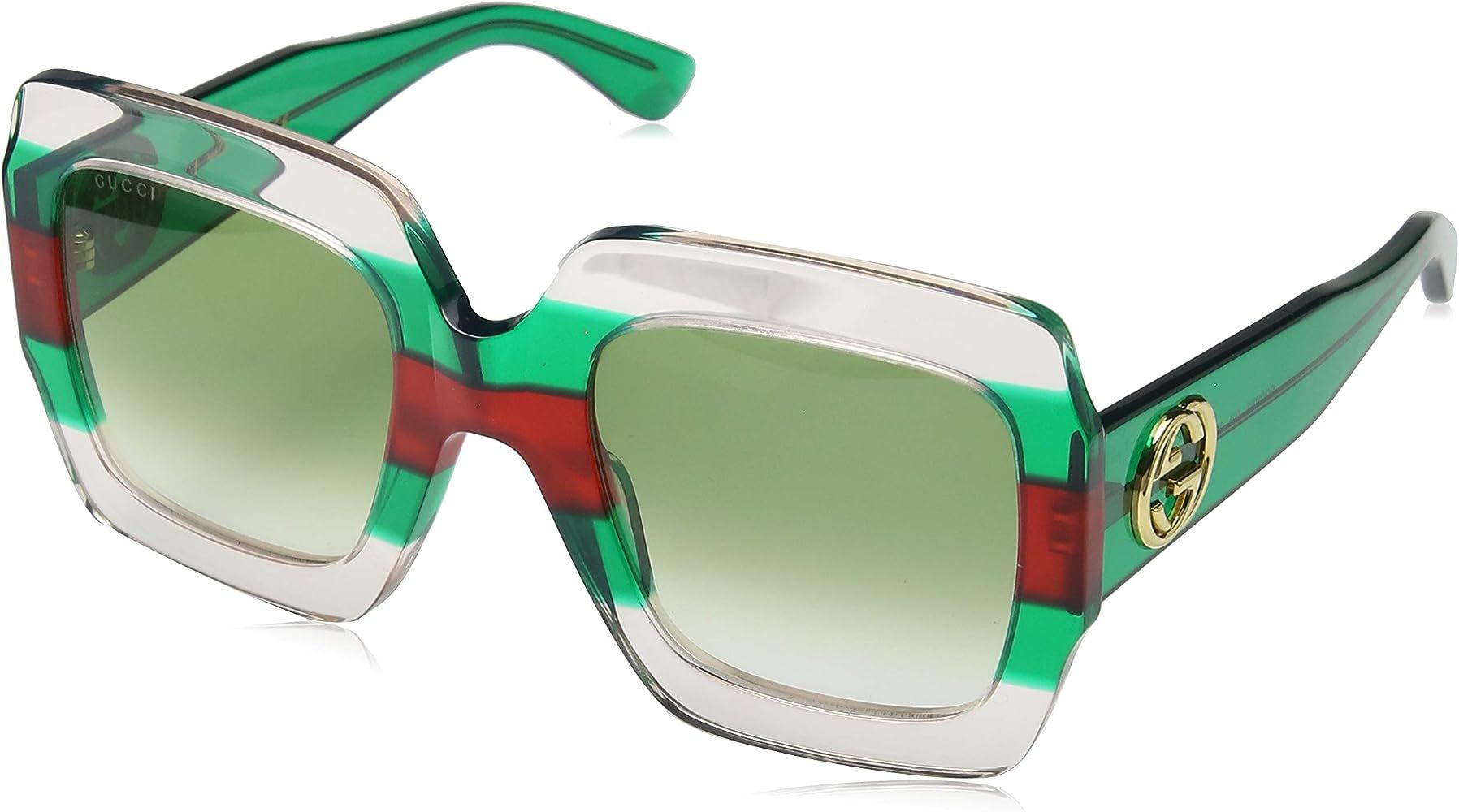 GG 0178 S- 001 MULTICOLOR/GREEN Sunglasses | Amazon (US)