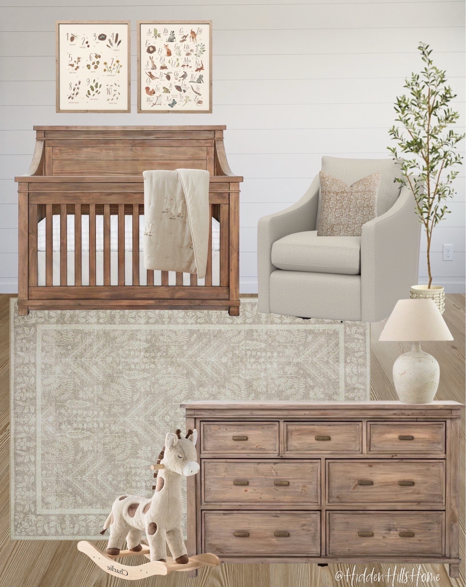 Gender neutral nursery, baby nursery, home decor, crib ideas, glider, nursery rug, neutral nursery mood board #nursery

#LTKHome #LTKSaleAlert #LTKBaby