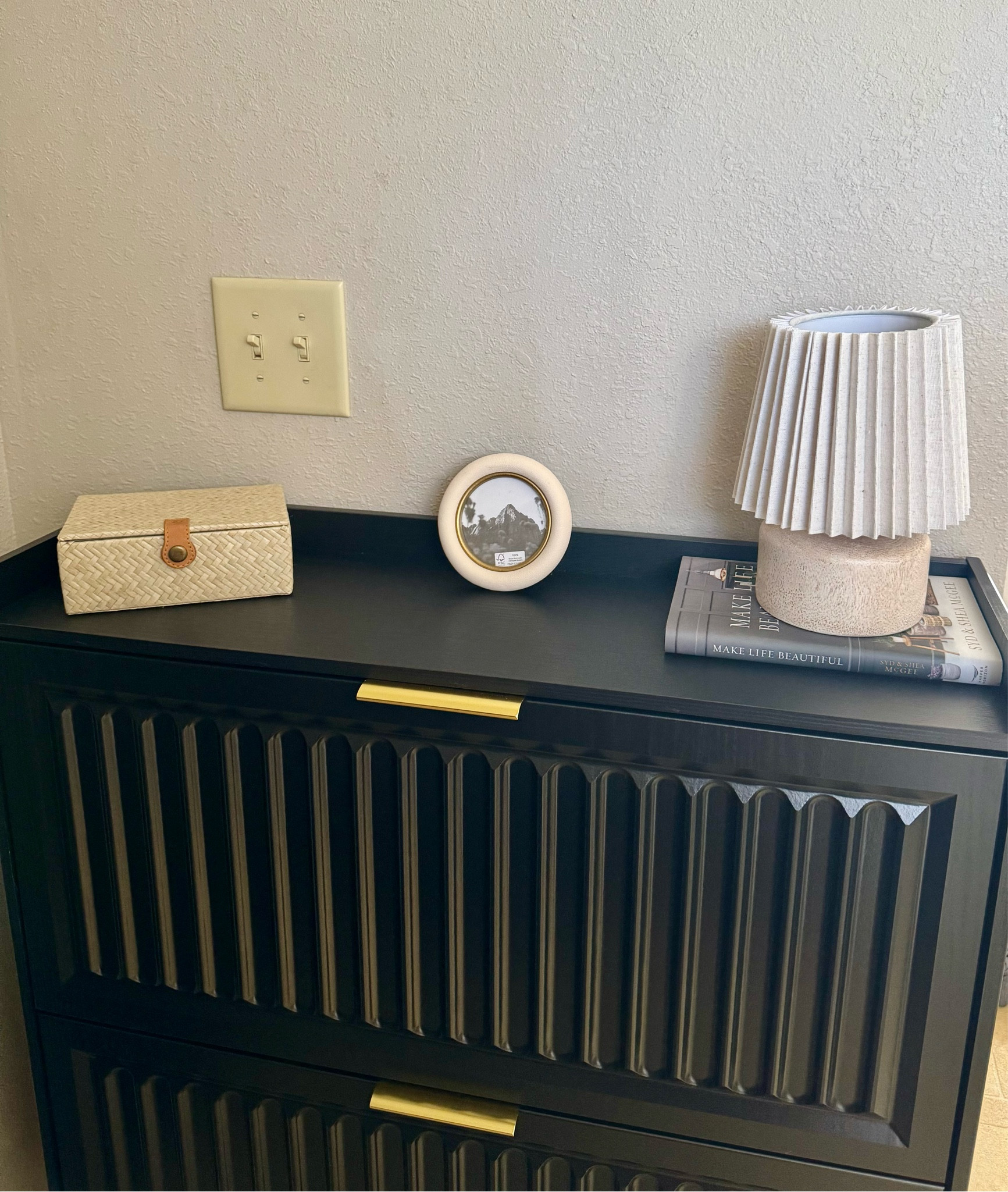 Little shoe nook 🖤 Save with the Amazon coupon for $15 off 

#LTKFamily #LTKFindsUnder50 #LTKHome