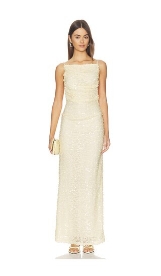 Cabine Maxi Dress in Cream | Revolve Clothing (Global)