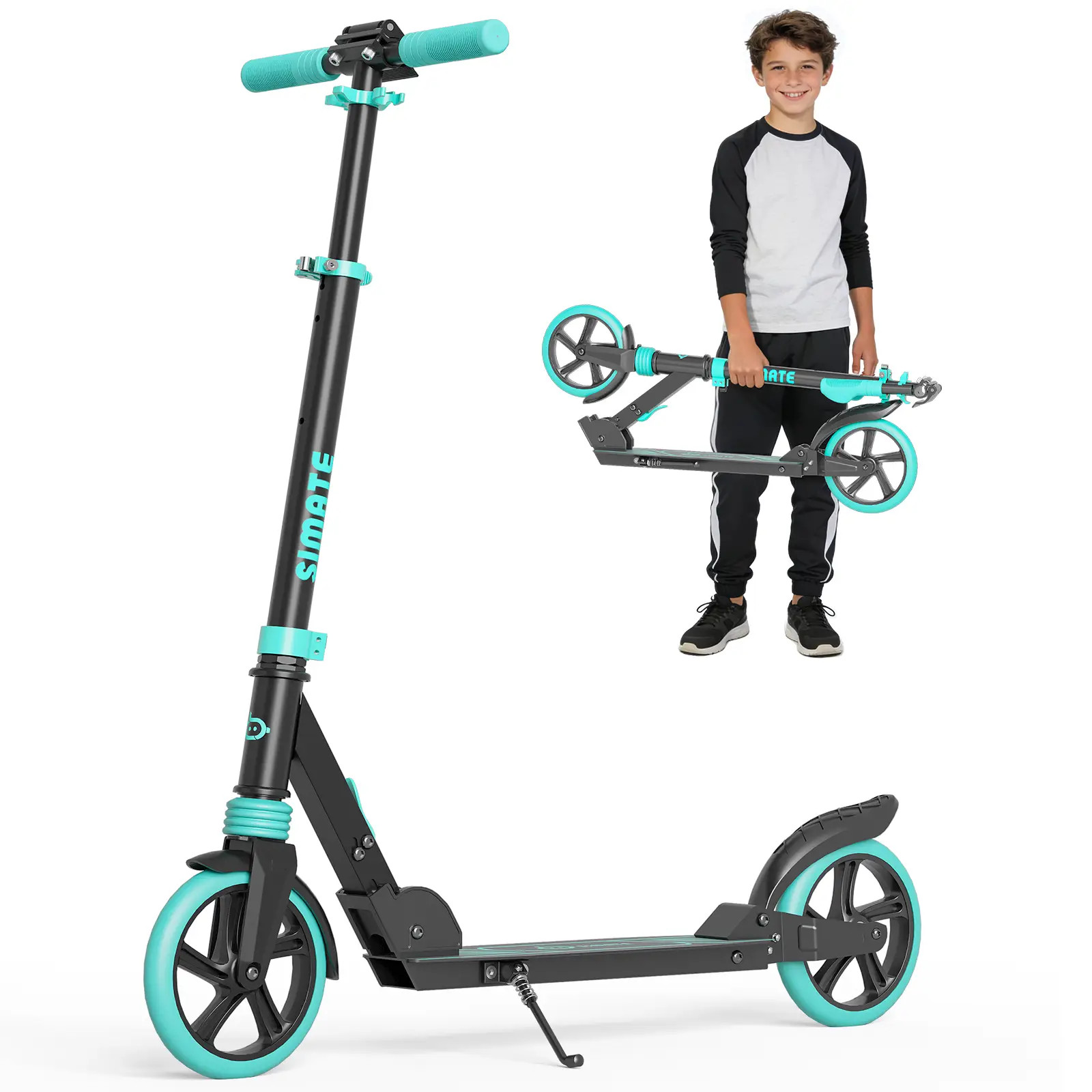 SIMATE Kick Scooter for Kids Ages 6+ Teens & Adults,3 Adjustable Levels,Foldable and Lightweight ... | Walmart (US)