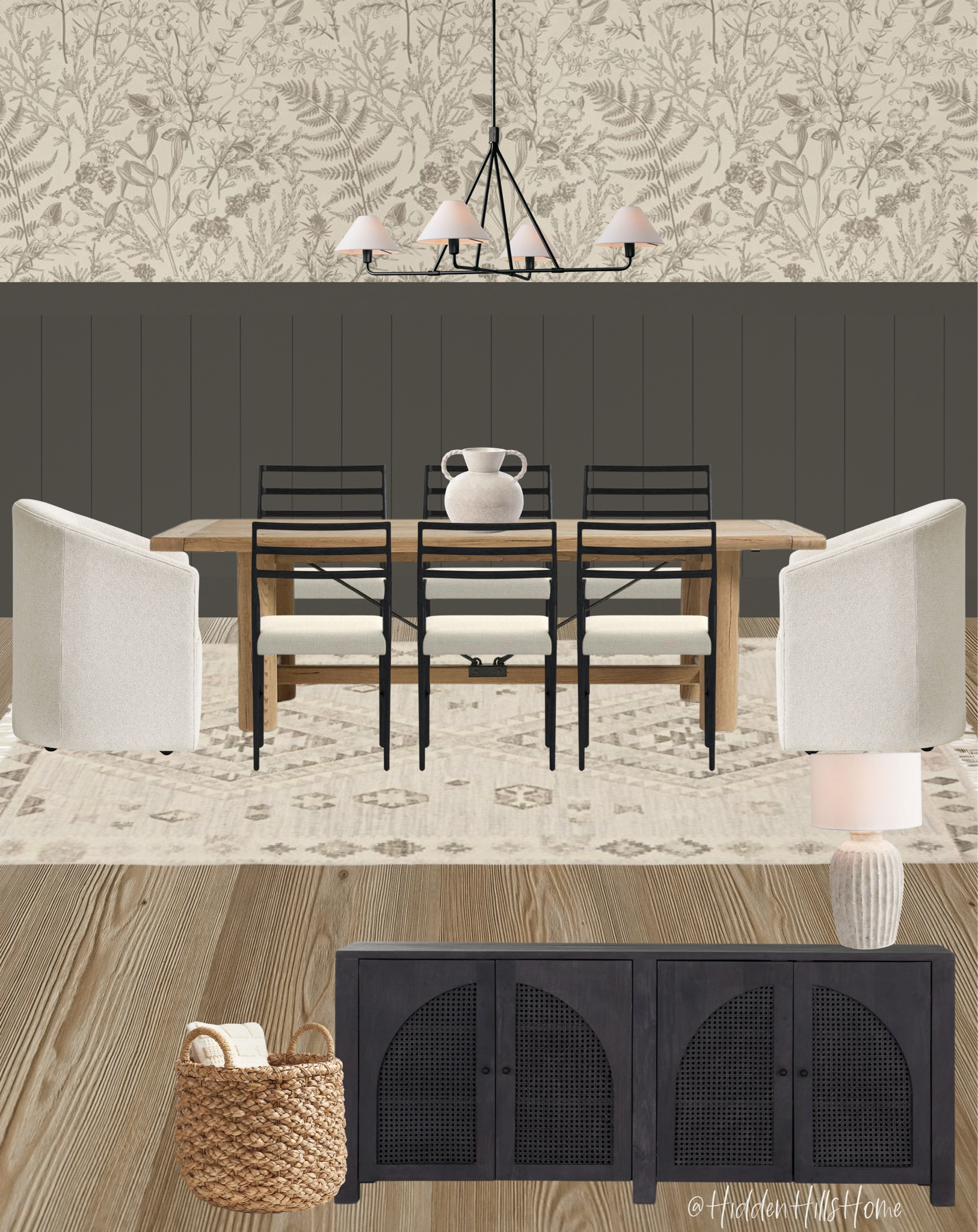 Dining room decor, dining room decor, dining room design, dining room mood board, dining table, home decor #diningroom

Paint color is SW urbane bronze 

#LTKhome #LTKsalealert #LTKstyletip