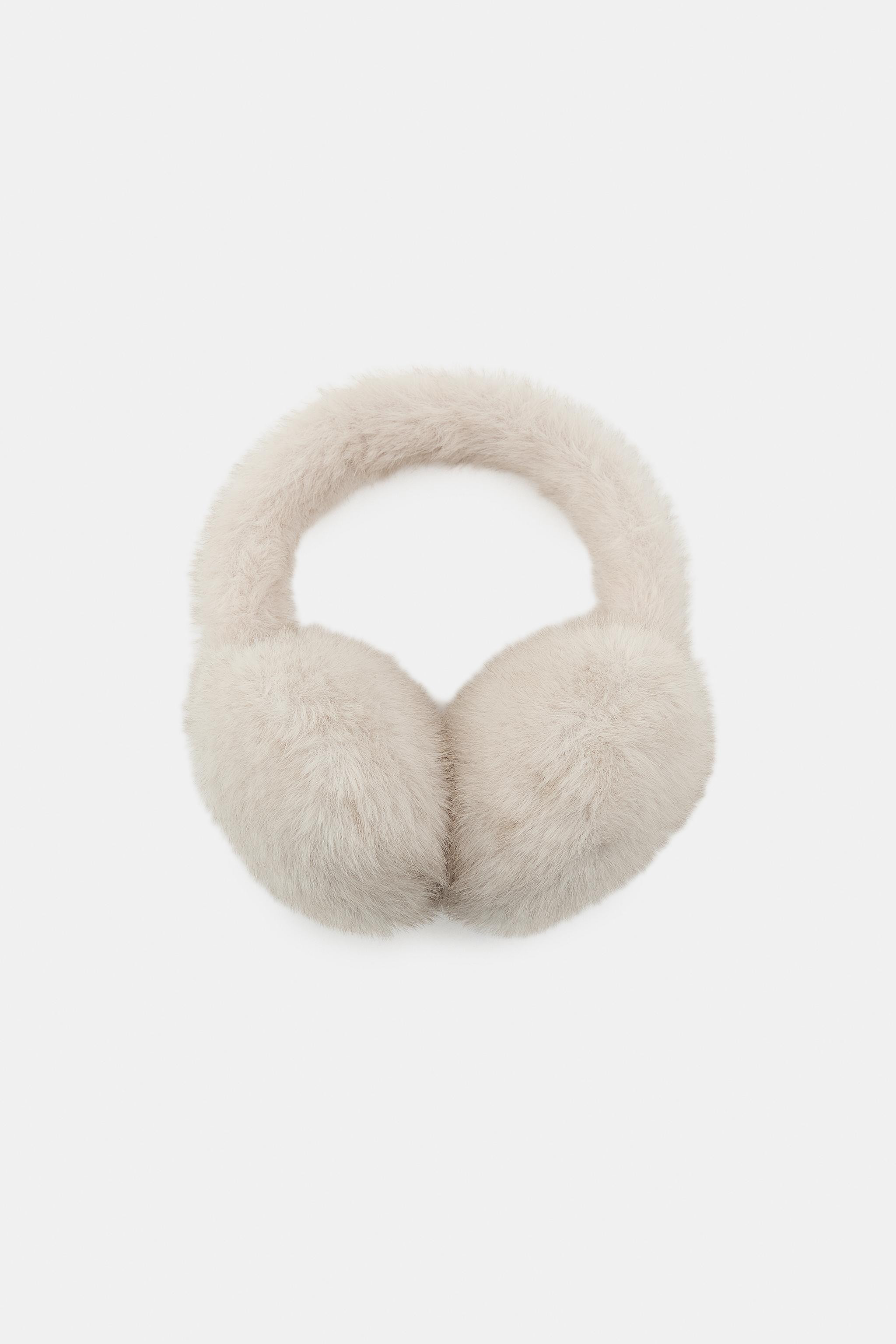 PLAIN FAUX FUR EARMUFFS | Zara US