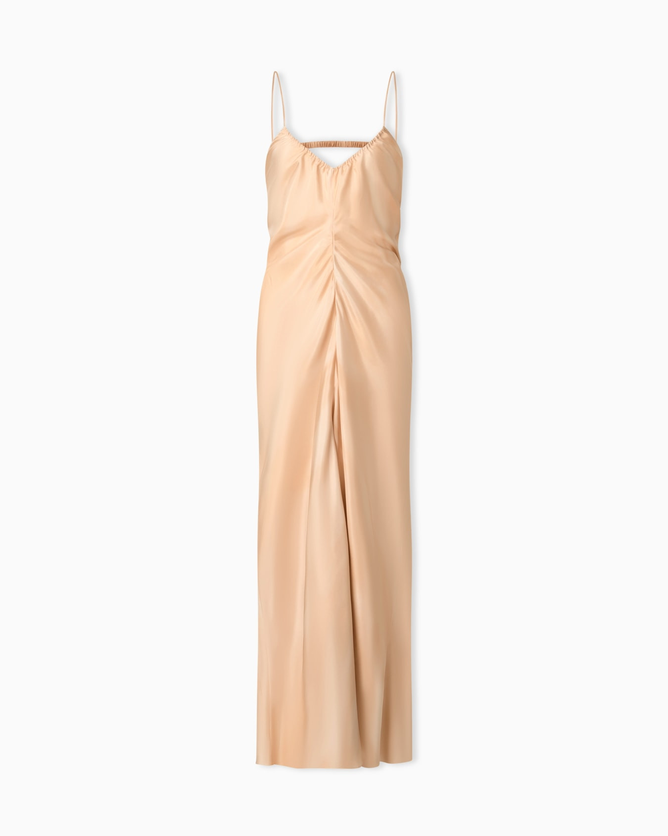 Faded-print pongee silk dress | Armani INT