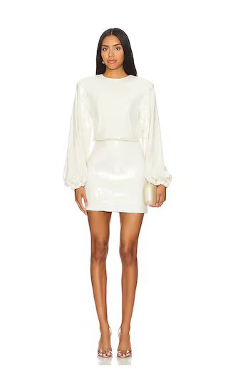 Sequins Dress in Egret | Revolve Clothing (Global)