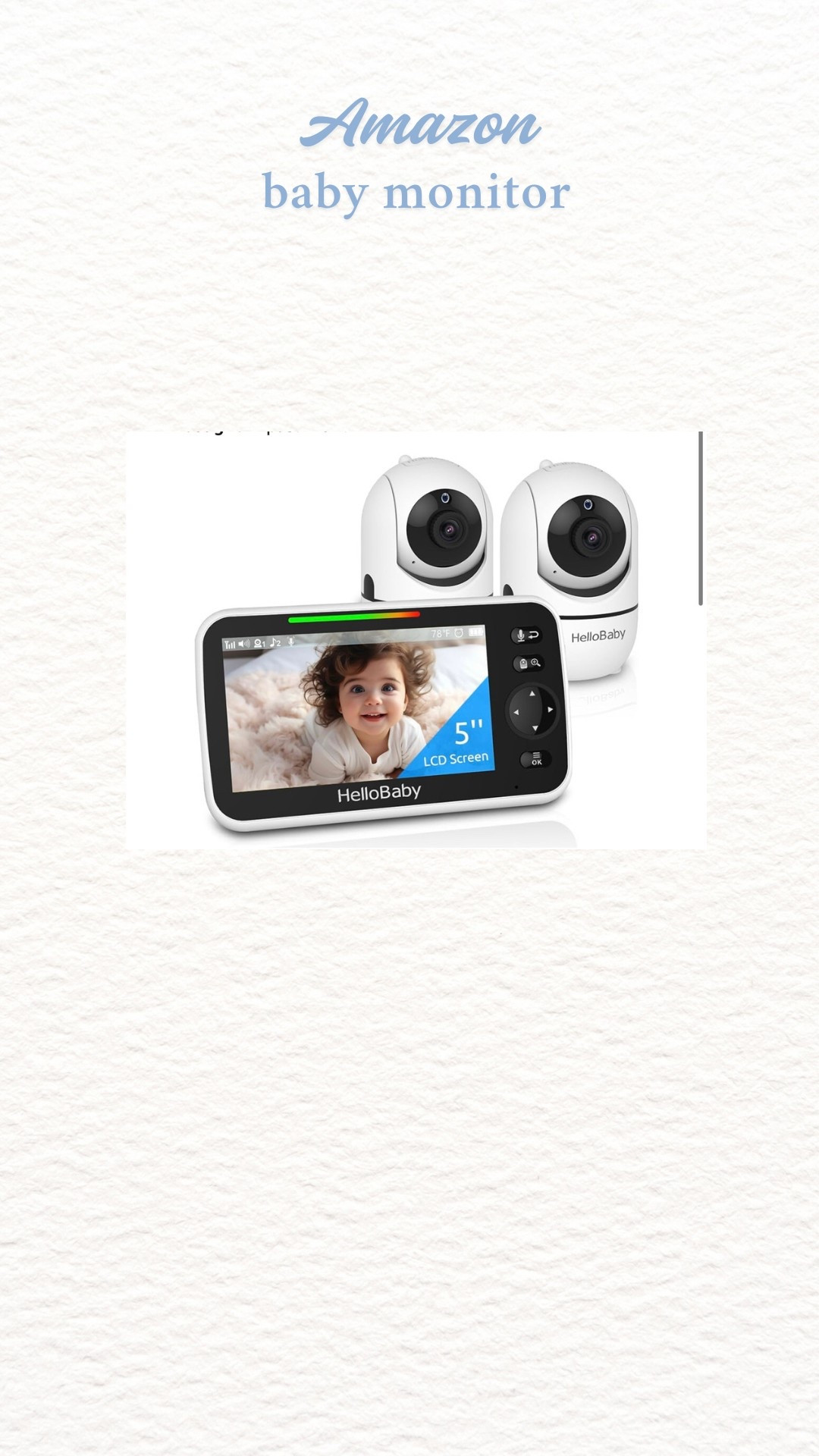 Best baby monitor 

Amazon baby monitor 