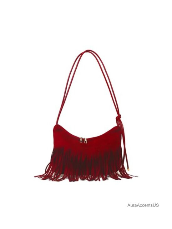 Vintage Fringe Suede Shoulder Bag Women Hippie Western Crossbody Tassel Purse | Poshmark