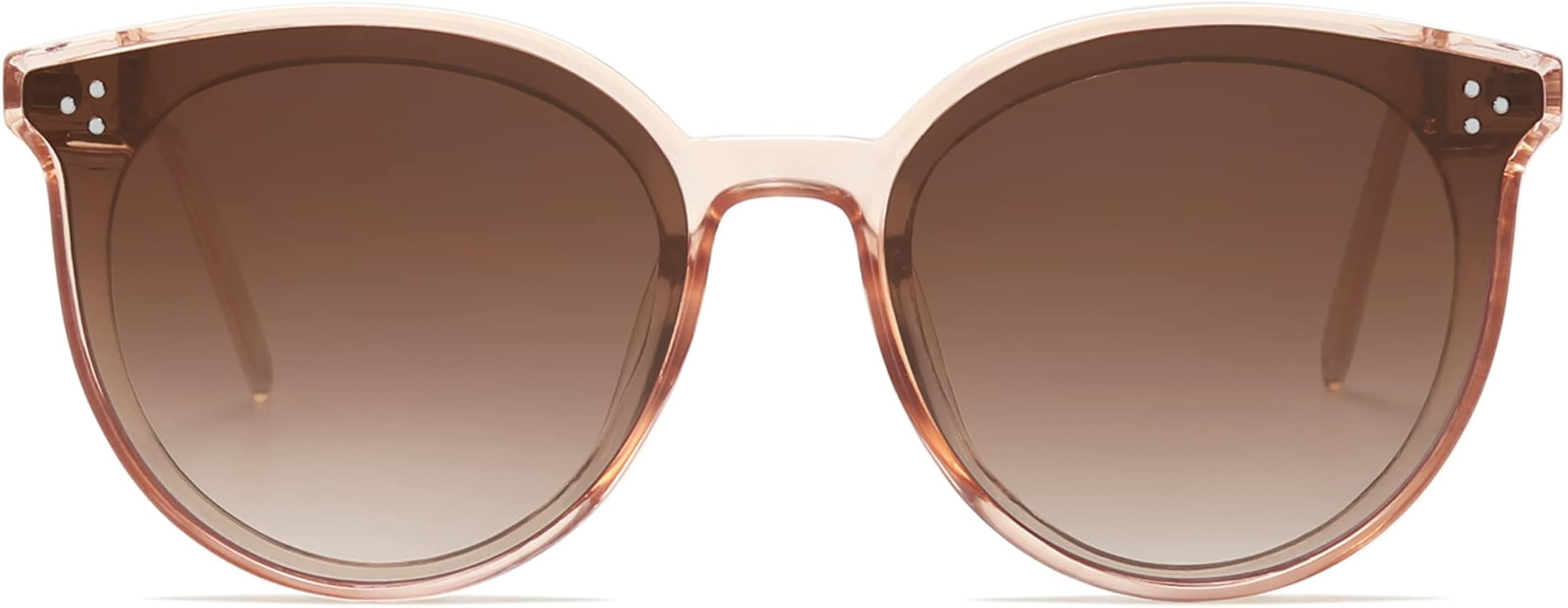 SOJOS Classic Oversized Round Sunglasses Womens Mens Trendy Large UV400 Sunnies | Amazon (US)