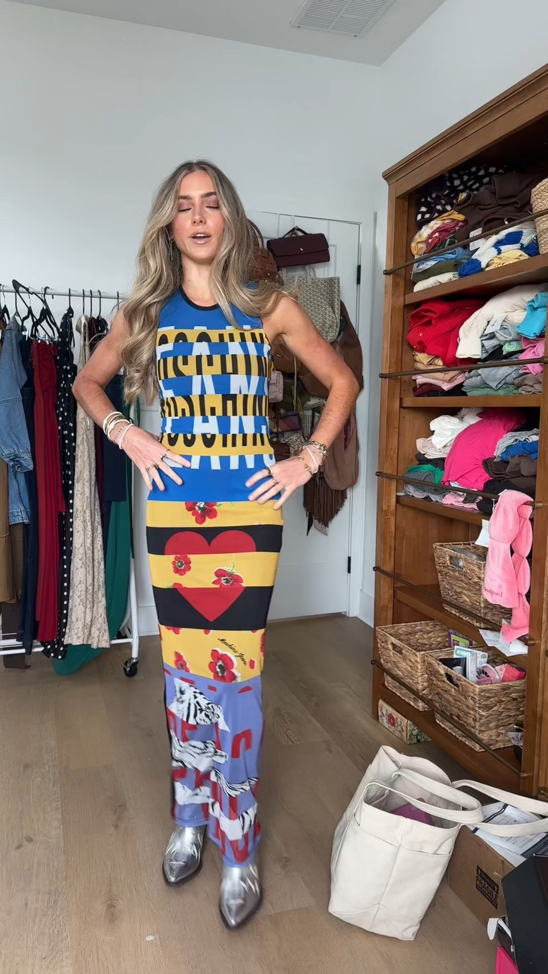 My outfit for tonight going to a rooftop for drinks. My dress I rented from Rent the Runway it’s Printed Mesh Cover-up Dress Moschino Jeans size XS. My cowboy boots are from Amazon they are Miron Crosby look for less. Western Boots for Women Metallic Embroidered Pointed Toe Cowgirl Boots Chunky Heel Pull-On Short Cowboy Boots Wide Calf Country Ankle Boots. My accessories are all linked too including my bag from Vivrelle that I rented you can use my code SLOANEVOSEN it’s the black YSL bag. 

#outfit #fashion #style #ootd #ootn #outfitoftheday #fashionstyle  #outfitinspiration #outfitinspo #tryon #tryonhaul #lookbook #outfitideas #currentlywearing #styleinspo #outfitinspiration outfit, outfit of the day, outfit inspo, outfit ideas, styling, try on, fashion, affordable fashion. 

#LTKSaleAlert #LTKStyleTip #LTKItBag