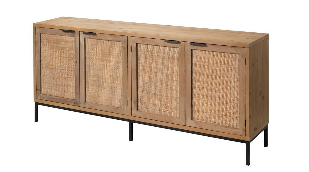 Reed 4 Door Credenza – BURKE DECOR | Burke Decor