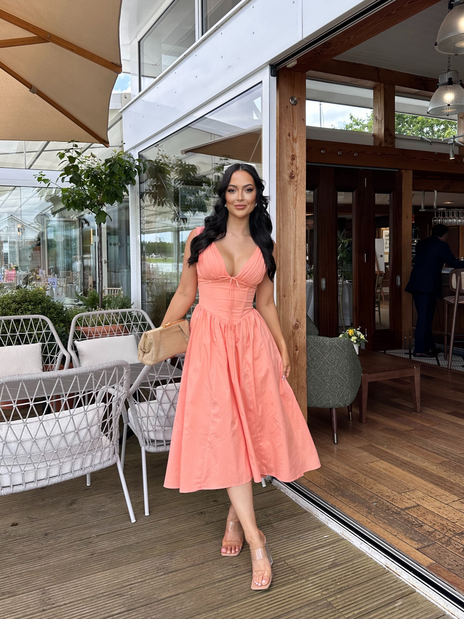 I think sundresses are my go too for every event this summer! Especially the House of CB kind! 🍑

My bag collection also grew by 1 with this versatile Reiss raffia clutch. 

#LTKeurope #LTKwedding #LTKpartywear