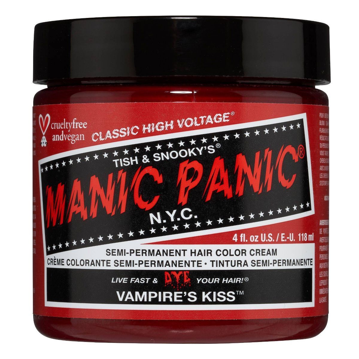 Manic Panic Classic Temporary Hair Color - Red - 4oz | Target