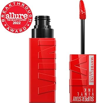 Maybelline Super Stay Vinyl Ink Longwear No-Budge Liquid Lipcolor, Highly Pigmented Color and Ins... | Amazon (US)