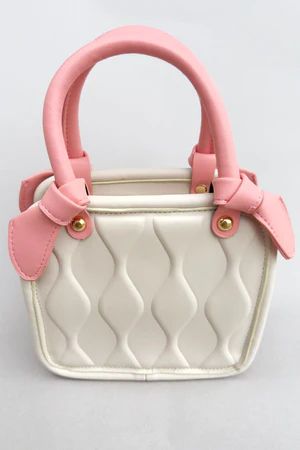 Rose Pink/Coconut Groovy Purse | Mila and Rose
