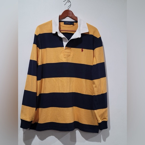 Polo Ralph Lauren Yellow and Blue Collared Shirt | Poshmark