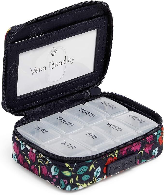 Vera Bradley Women's Signature Cotton Travel Pill Organizer | Amazon (US)