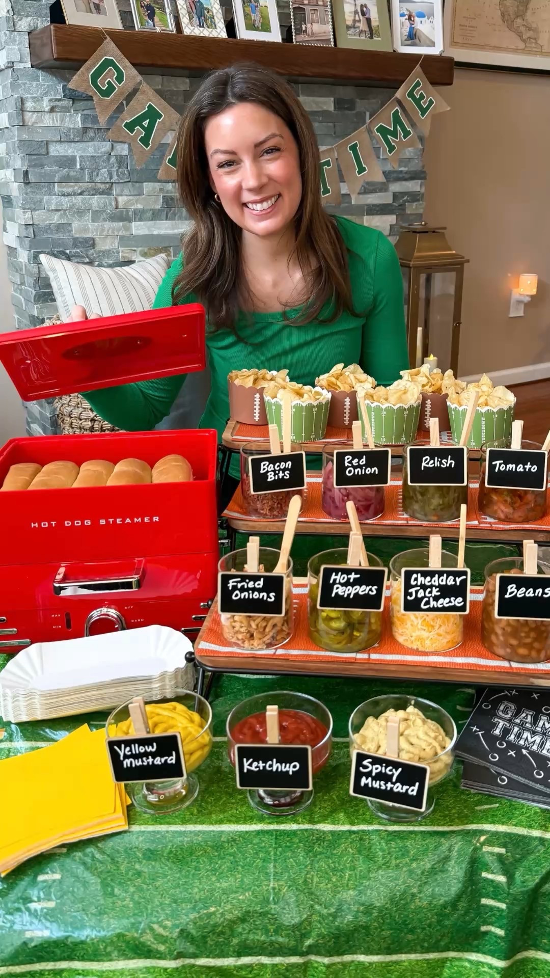 Game day hot dog bar! 🏈🌭😍

#LTKHome #LTKSeasonal #LTKfoodie